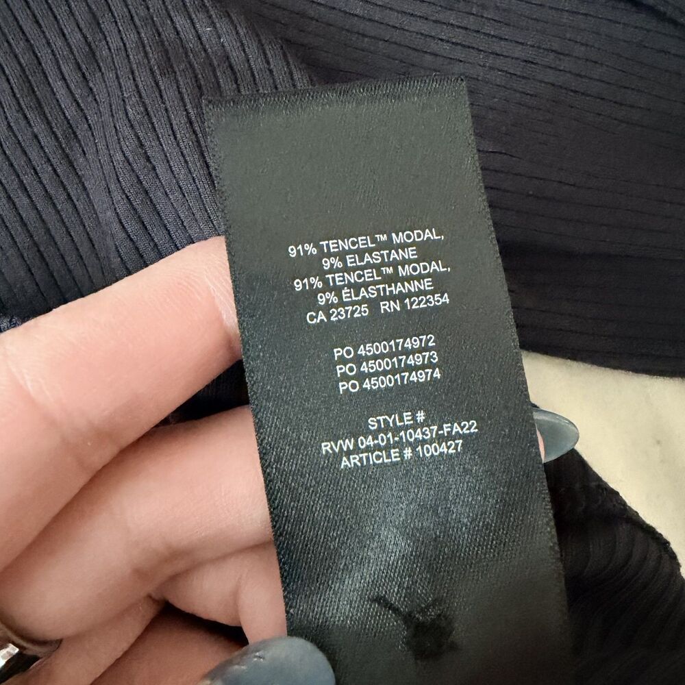Aritzia Wilfred Neptune Longsleeve in Black NWOT - Picture 5 of 5